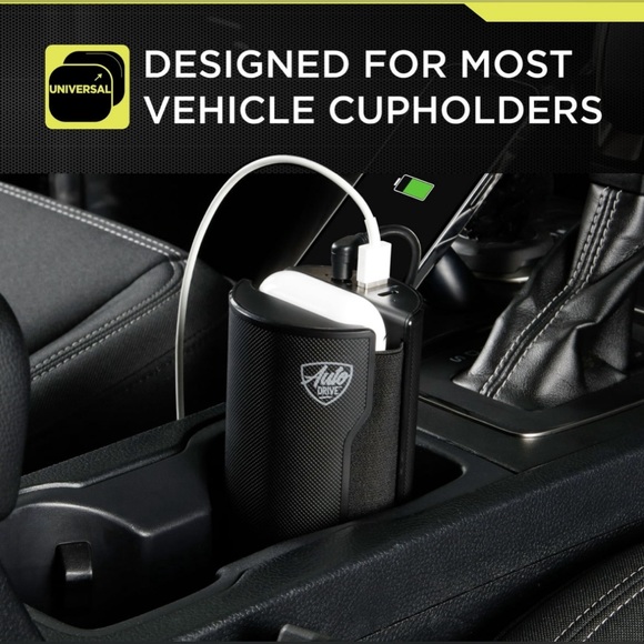 Auto Drive Cupholder Wireless Charger, Universal Compatibility - Picture 4 of 16